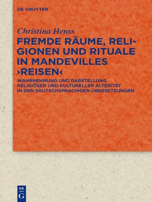 cover image of Fremde Räume, Religionen und Rituale in Mandevilles ›Reisen
